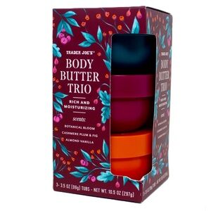 Trader Joe’s limited holiday body butter trio! These scents are just delicious!